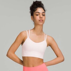 Lululemon Like a Cloud Longline Bra Light Support, B/C Cup Light Pink *read desc